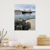 Veerboot vaart naar Islay in Schotland Poster (Keuken)