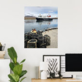 Veerboot vaart naar Islay in Schotland Poster (Thuiskantoor)
