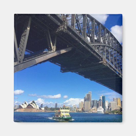veerboot van de brug over sydney magneet (Voorkant)