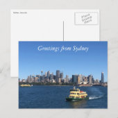 veerboot van de haven van sydney briefkaart (Voorkant / Achterkant)