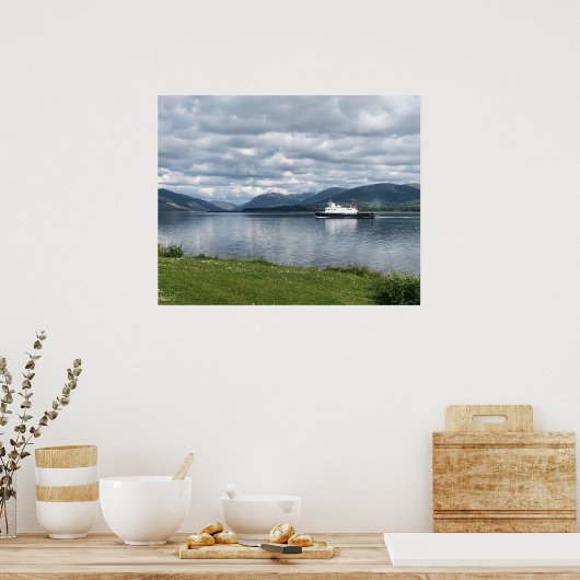 Veerboot varen naar Rothesay Bay, Isle of Bute op  Poster (Keuken)