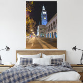 veerbootgebouw canvas afdruk (Insitu (Slaapkamer))