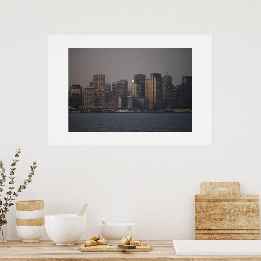 veerbootgebouw poster (Keuken)