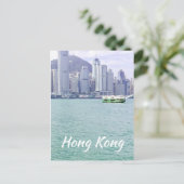 veerbootreizen in Hongkong Briefkaart (Staand voorkant)