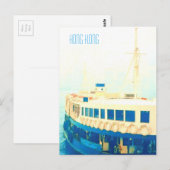  veerbootreizen in Hongkong Briefkaart (Voorkant / Achterkant)