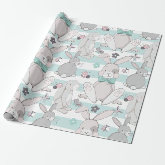 Veerbundelpatroon Cadeaupapier (Uitgerold)