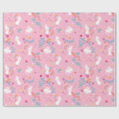 Veerbundels Roze omslagpapier Cadeaupapier (Vlak)