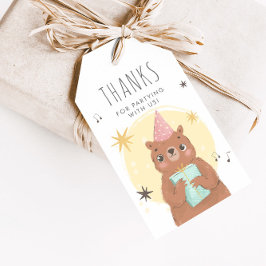 Veerdaagse feestdag voor T Cadeaulabel