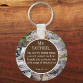 Veerdaagse ideeën in de Bijbel Verse Sleutelhanger (Voorkant)