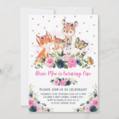 Veerdaagse marineroze bossen kaart (Voorkant)