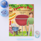 Veerdaagse reclamebrochure voor feestvieren flyer (Enkel)