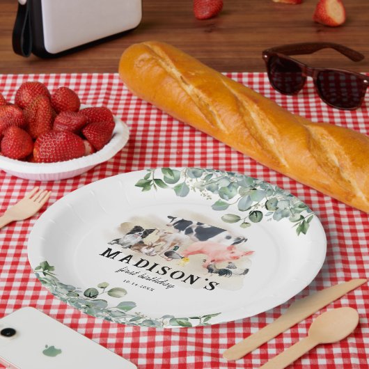 Veerdaagse slachting papieren bordje (Picknick)