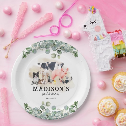 Veerdaagse slachting papieren bordje (Feest)