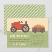 Veerdaagse uitvindingen van Tractor Pumpkin Kaart (Voorkant / Achterkant)