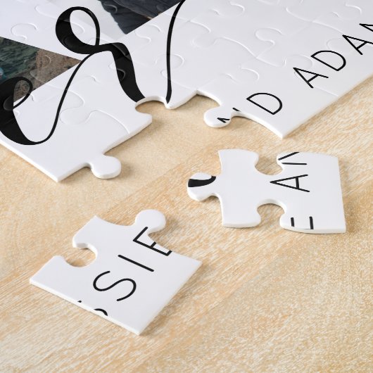 Veerdag Gift Multi Photo Collage Legpuzzel (Zijkant)