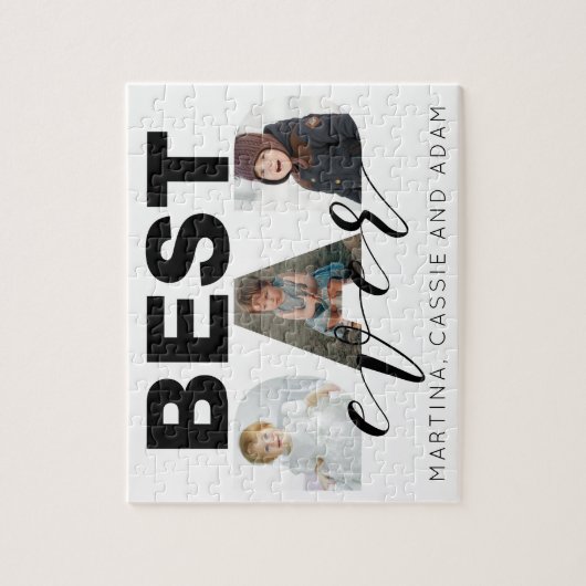 Veerdag Gift Multi Photo Collage Legpuzzel (Verticaal)