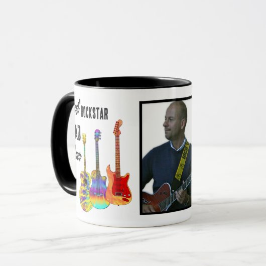 Veerdag Guitar Pap Foto Mok (Voorkant links)