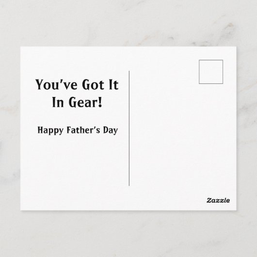 Veerdag in de versnelling briefkaart (Achterkant)