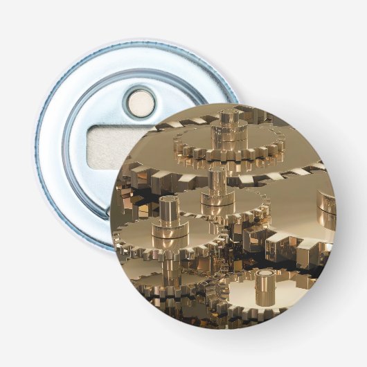 Veerdag in de versnelling button flesopener (Voorkant)