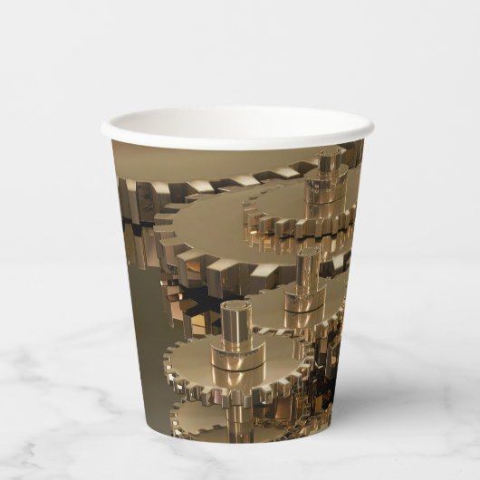 Veerdag in de versnelling papieren bekers (Voorkant)