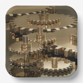 Veerdag in de versnelling papieren bordje