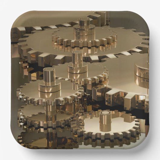 Veerdag in de versnelling papieren bordje (Voorkant)