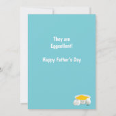Veerdag Papa Jokes Pun Food Eggs Cartoon Kaart (Achterkant)