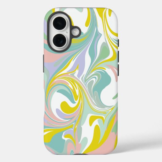Veerdeegwaren | Abstract ontwerp voor marmering Case-Mate iPhone Case (Achterkant)