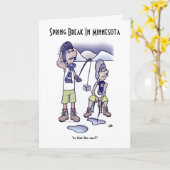 Veerdoorbraak Gevouwen Wenskaart Kaart (Gele Bloem)