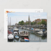 Veere old Harbor Zeeland Holland Briefkaart (Voorkant / Achterkant)