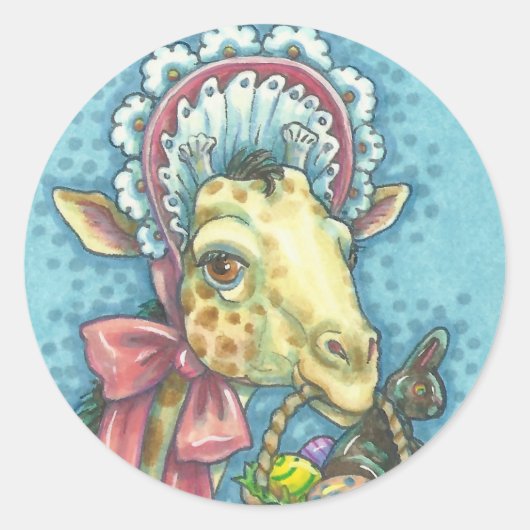 VeerEASTER GIRAFFE STICKER (Voorkant)