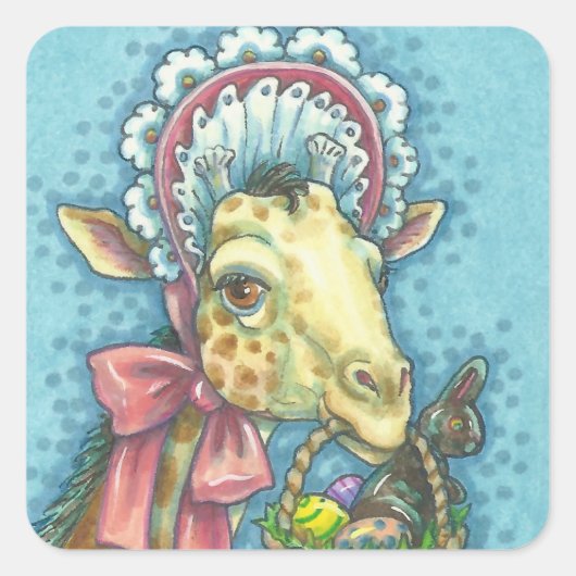 VeerEASTER GIRAFFE STICKER (Voorkant)
