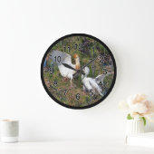 Veereiger en kleine zilverreiger in boom grote klok (Huis)