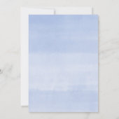 Veerfloreel Virtueel Baby shower blauw wit goud Kaart (Achterkant)