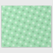 Veergroene cirkels cadeaupapier (Vlak)
