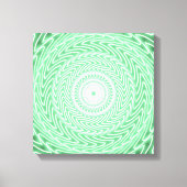 Veergroene cirkels canvas afdruk (Voorkant)