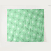 Veergroene cirkels wandkleed (Voorkant (horizontaal))