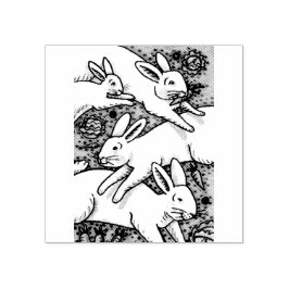 VEERHAZEN, BUNNY RUBBER STEMPEL
