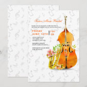 Veerjaarsconcertuitnodiging Kaart (Voorkant / Achterkant)