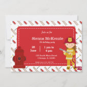 Veerjarig meisje kaart (Voorkant)