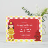 Veerjarig meisje kaart (Staand voorkant)