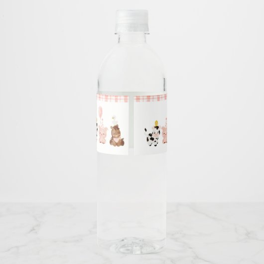 Veerjarig vee waterfles etiket (Achterkant)