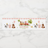 Veerjarig vee waterfles etiket (Enkel label)