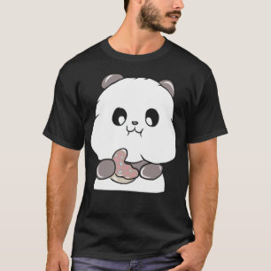 Veerjarige verjaardag van Panda Food Space T-shirt