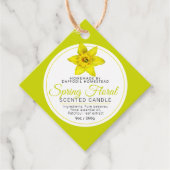 Veerkleppen botanische kunstkaarseningrediënt bedankjes labels (Voorkant)