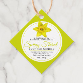 Veerkleppen botanische kunstkaarseningrediënt bedankjes labels