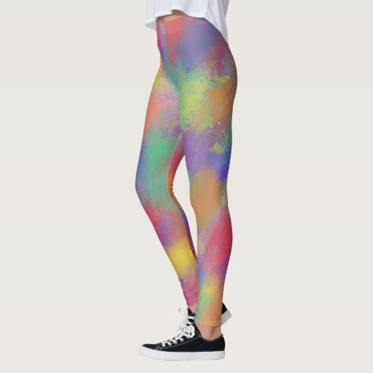 Veerkleuren Schouderblad Leggings (Links)