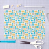 Veerkleuren Wonky Squares & Retangs Tissuepapier (Craft)