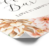 Veerkleurige bloemen Koffiebalken Poster (Hoek)