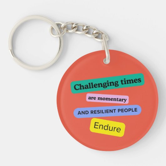 Veerkracht acryl Sleutelhanger (Voorkant)